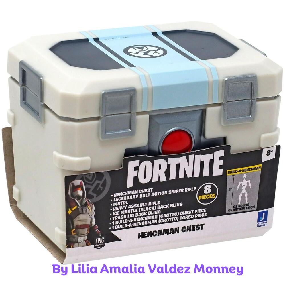 1 Fortnite Build Shark Style Henchman Legendary Chest Figure Sealed